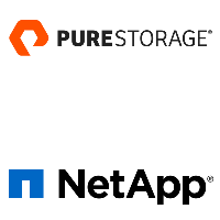 STaaS Pure and NetApp logos