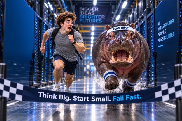 AI race hippo